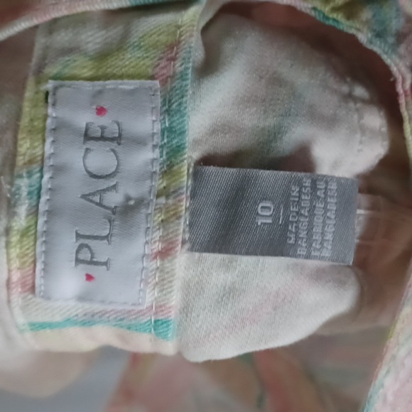 The childrens place rainbow Rose Pottery swirled overalls - Picture 5 of 6